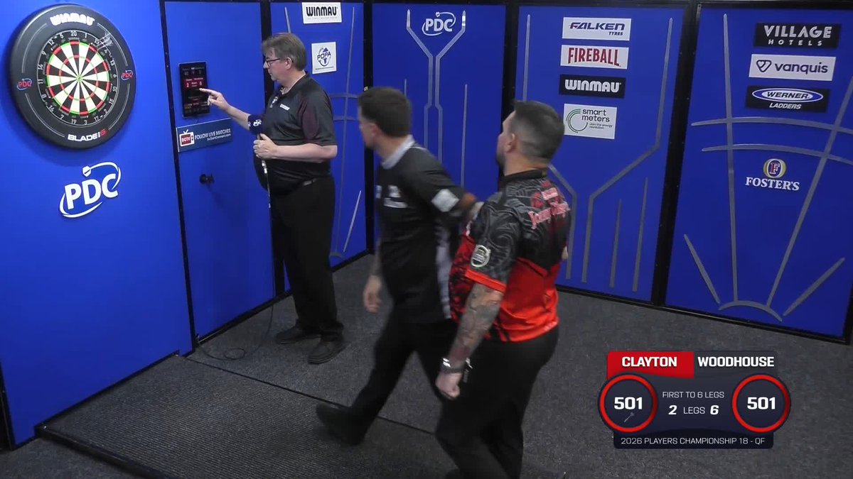 WOODHOUSE INTO THE SEMIS! Luke Woodhouse is the first player through to the semi-finals of #PC18, as Woody beats Premier League star Jonny Clayton 6-2! 📺 #PC18