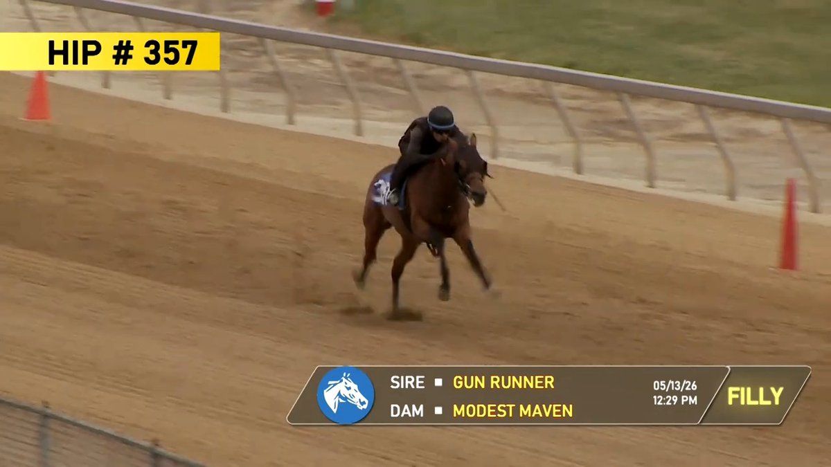 Hip 357 f. GUN RUNNER (Three Chimneys Farm) o/o Modest Maven sold for $1,375,000 to Pedro Lanz (Pedro Lanz Bloodstock Agent), agent for KAS Stables, from the consignment of Sequel at Winding Oaks, agent for Chester Broman. Congrats to the connections! Watch her workout video below.