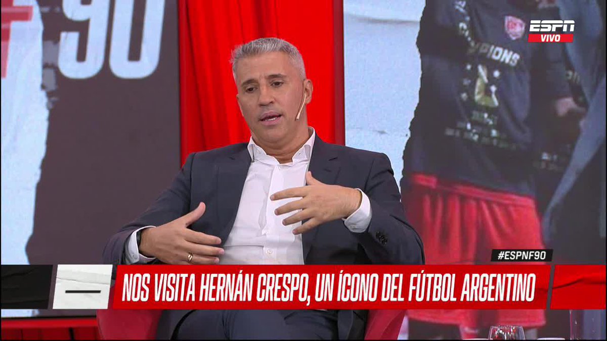 🔴⚪ CUANDO SALIÓ GALLARDO, SE LO NOMBRÓ Crespo y la posibilidad de, alguna vez, tener la chance de dirigir a River. ▶️ Mirá #ESPNF90 en el Plan Premium de #DisneyPlus