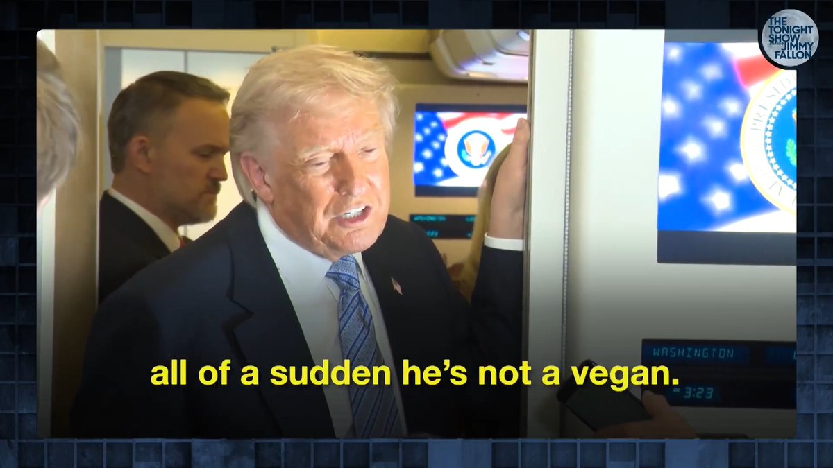 Trump put an ad out reminding everyone that James Talarico is a “vaygun” 🤣 #FallonTonight