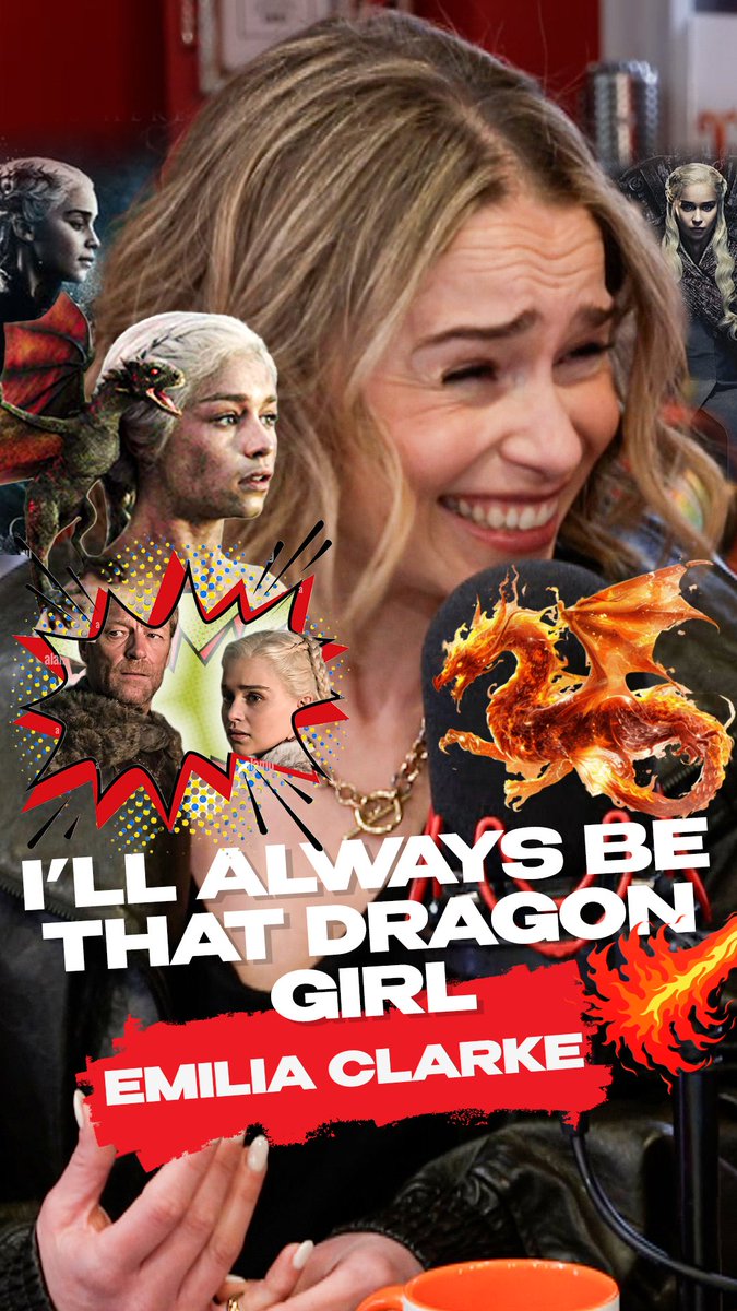Emilia Clarke will always be that dragon girl to us... and so much more ❤️‍🔥🐉