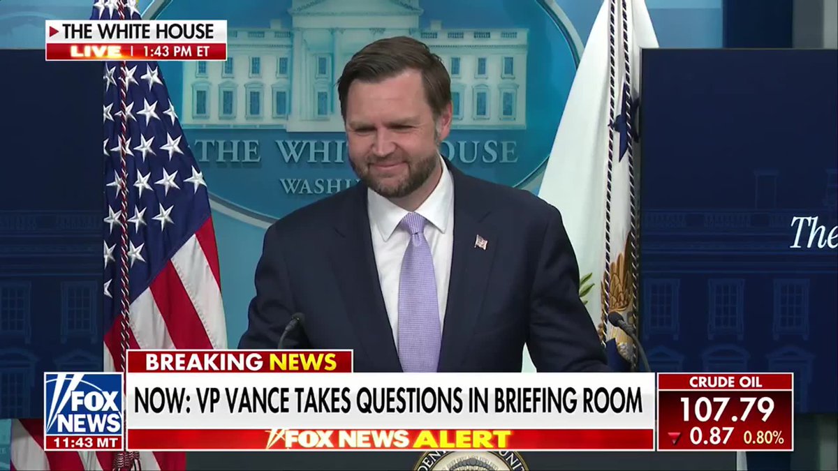 NEW: VP Vance reveals that dealing with Iran is highly unstable and that the administration faces a fractured regime where it's "hard to figure out exactly what it is that the Iranians want." "It's not sometimes totally clear what the negotiating position of the team is. And I don't know if that's sometimes bad communication. If that's bad faith, I don't- I wouldn't pretend to venture a guess there.” “But I will say with confidence, it's sometimes hard to figure out exactly what it is that the Iranians want to accomplish out of the negotiation. So what we've done is try to be as clear as possible.” Aishah Hasnie