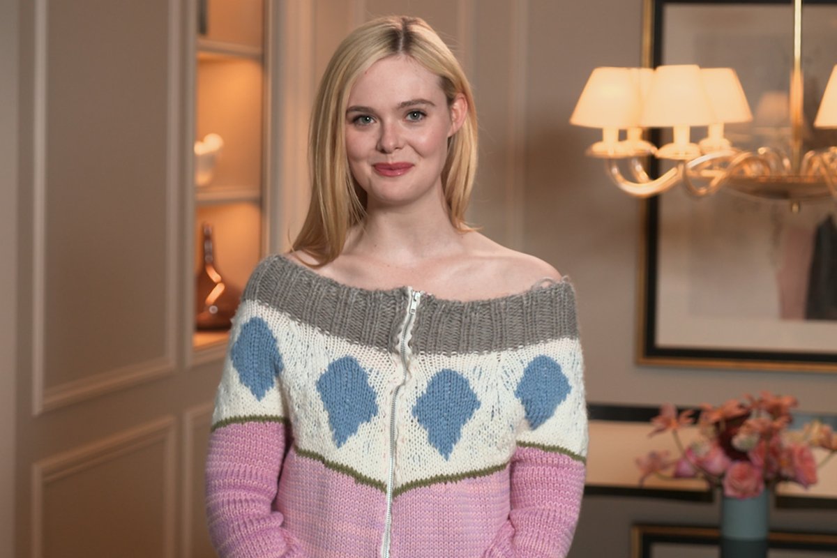 Just Elle Fanning and Nick Offerman rating eggplant pics. #MargosGotMoneyTroubles — Now Streaming