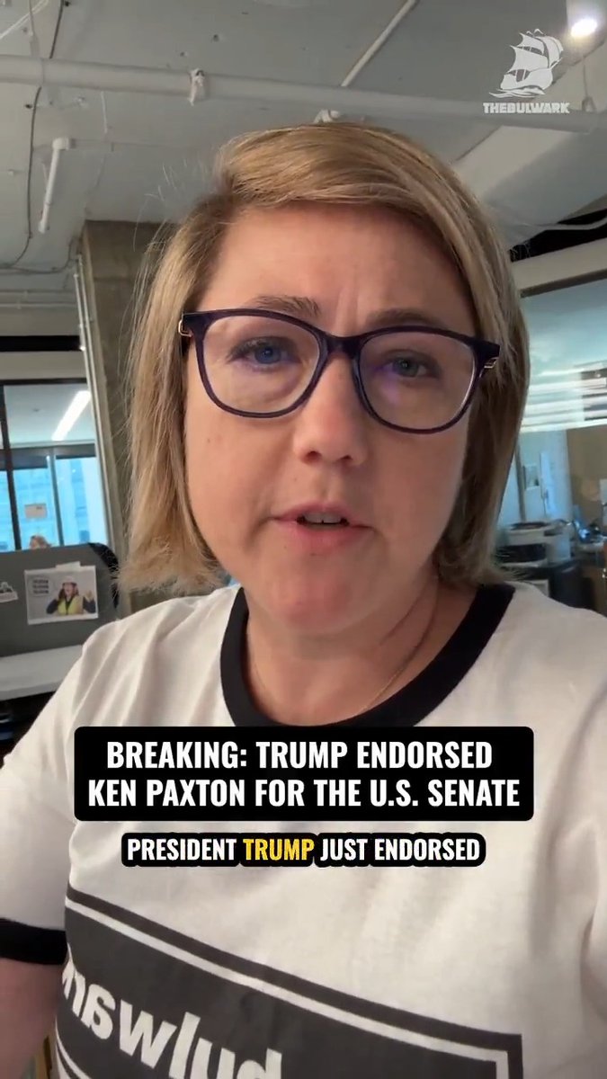 Sarah Longwell: " John Cornyn, a good man, but we don't like good men in the Republican Party anymore. Trump doesn't like good men because good men might, once in office, stand up to him. He likes corrupt men, like Ken Paxton, even if Ken Paxton could potentially lose this Senate seat to James Talarico." Sarah breaks down the recent news that Trump has officially endorsed Ken Paxton in the Texas Senate race and why he may have chosen Paxton over Cornyn.