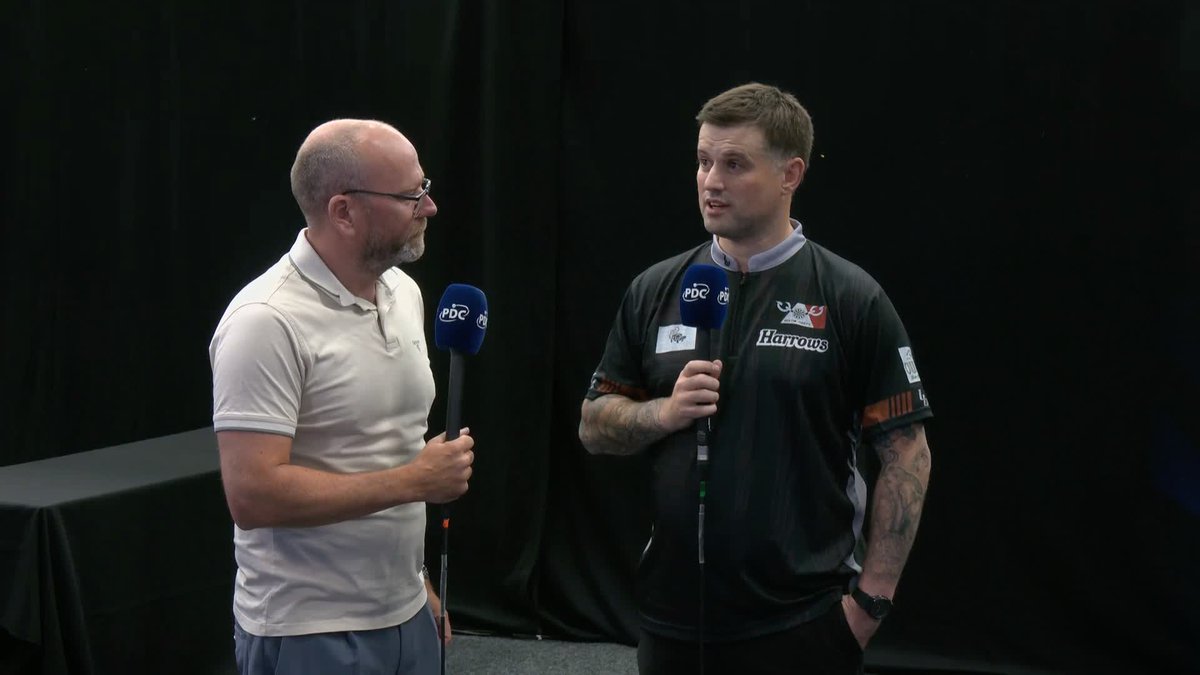 🗣️ "To get that tag of highest-ranked player not to win a title off my back, it's lovely" Luke Woodhouse speaks after picking up his first PDC ranking title with success at #PC18.