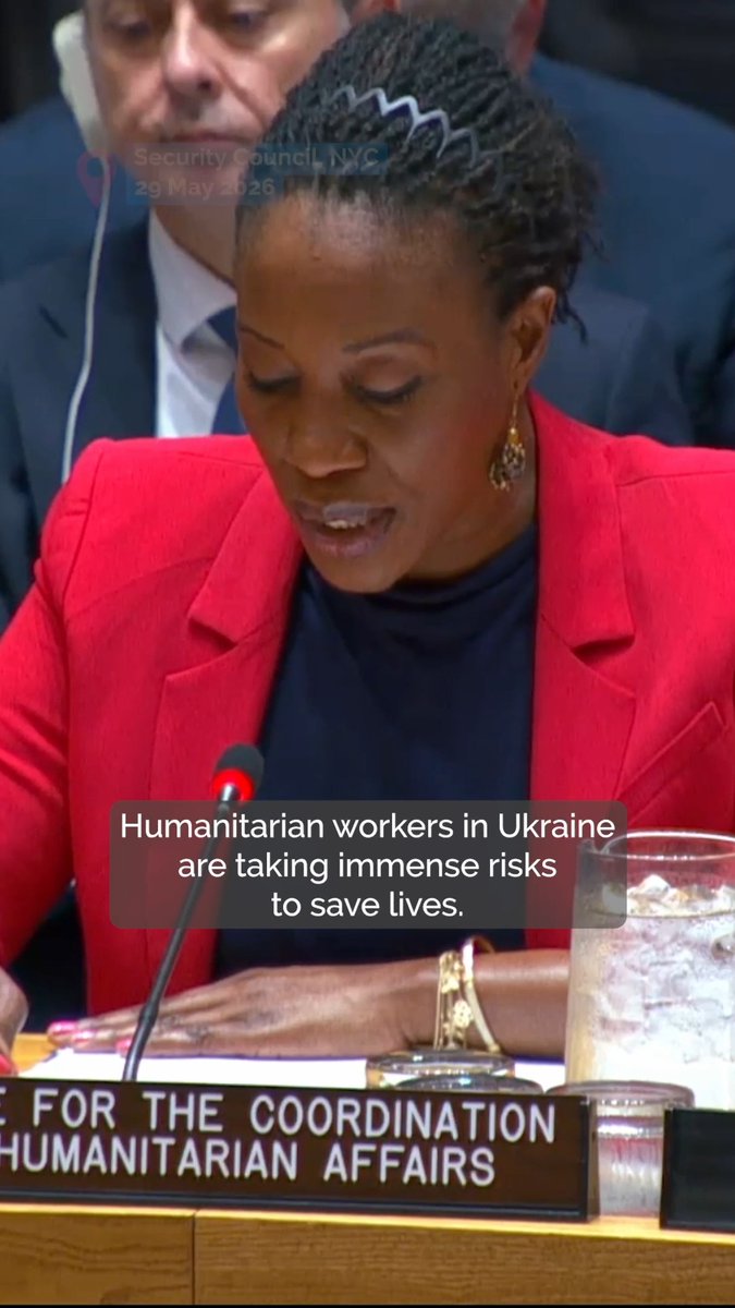 Wars have rules. When civilians, including humanitarians and first responders, are repeatedly struck, this is a pattern that defies international humanitarian law. People in #Ukraine need protection, humanitarian access and funding now. Edem Wosornu briefs the Security Council.
