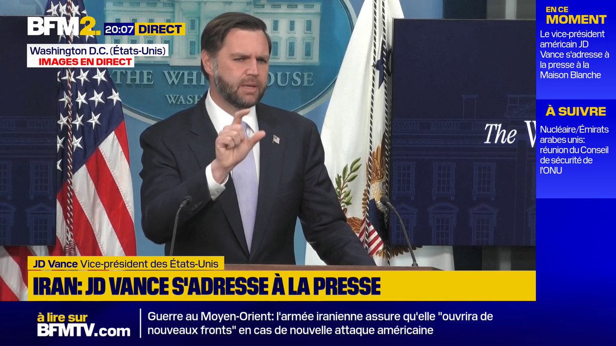 💬"Nous voulons que l'Europe prenne davantage possession de sa propre intégrité territoriale" Retraits de 4000 soldats de Pologne: JD Vance évoque un simple "report" des troupes #BFM2