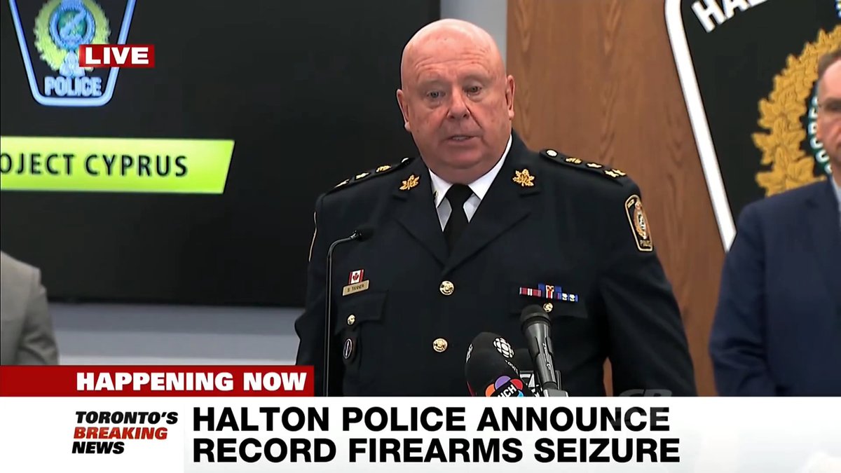 💥 MUST WATCH: Highlights of Halton Police's Project Cyprus, a sophisticated gun &amp; drug trafficking network responsible for violent crime in the GTA. Underlining a decade of failed Liberal "gun control," Chief Tanner admits there are more illegal guns now, than ever before. 🇨🇦