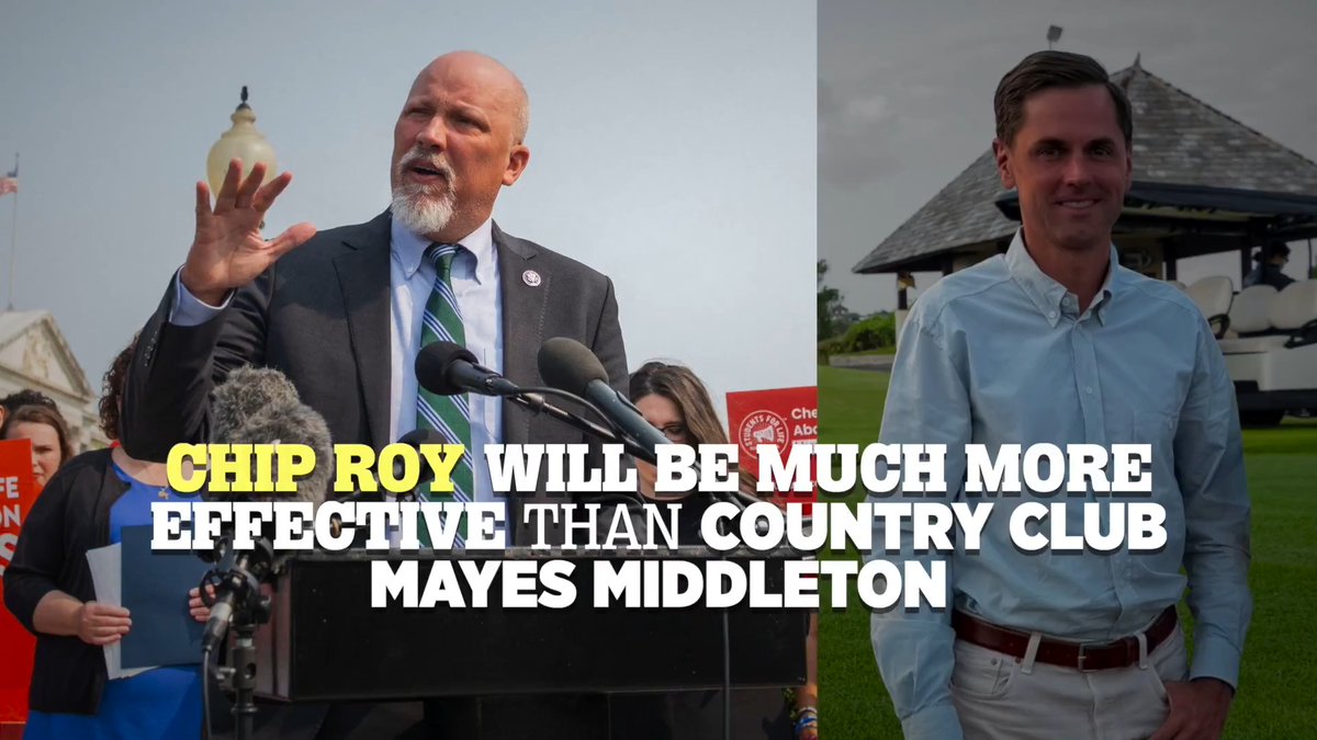 Vote Chip Roy - House Freedom Caucus leader and proven fighter - for Texas Attorney General! Early voting happening now. Election day is May 26!