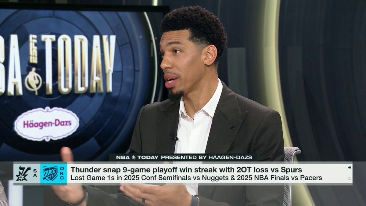 "You gotta find a way to keep [Wemby] away from the basket. ... You want to put somebody that wants to be on him. I don't know if Chet [Holmgren] wants to guard him. I think Chet would rather be weak side." —Danny Green on the Thunder's defense 🏀
