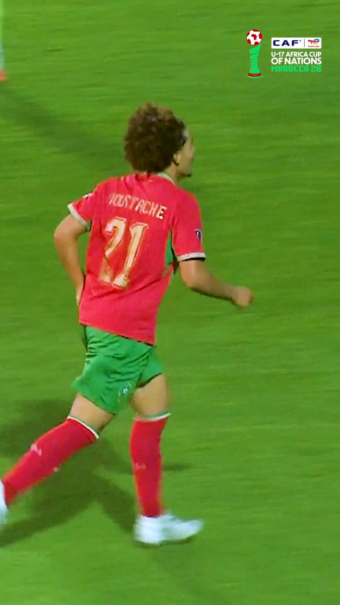 The assist was clean. The finish from Moustache was even cleaner. 😮‍💨🇲🇦 #TotalEnergiesAFCONU17