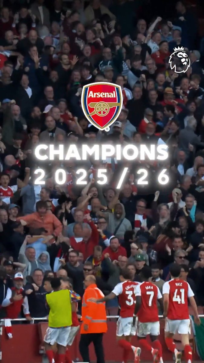 The wait is over. Arsenal are Premier League champions.
