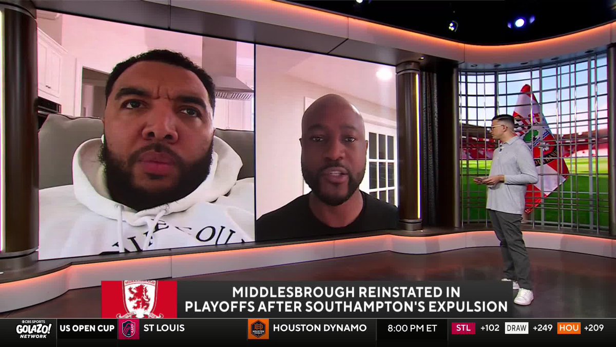 "Middlesbrough deserve to be in the final, and they've just got to get their head around that right now" 🗣️ Troy Deeney and Nigel Reo-Coker weigh in after Boro received an unexpected lifeline back to the Championship playoff final 👀