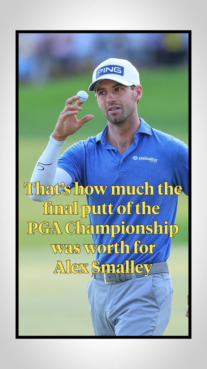 It didn’t win him a major, but Alex Smalley’s final putt at the PGA Championship was life-changing. 🤯