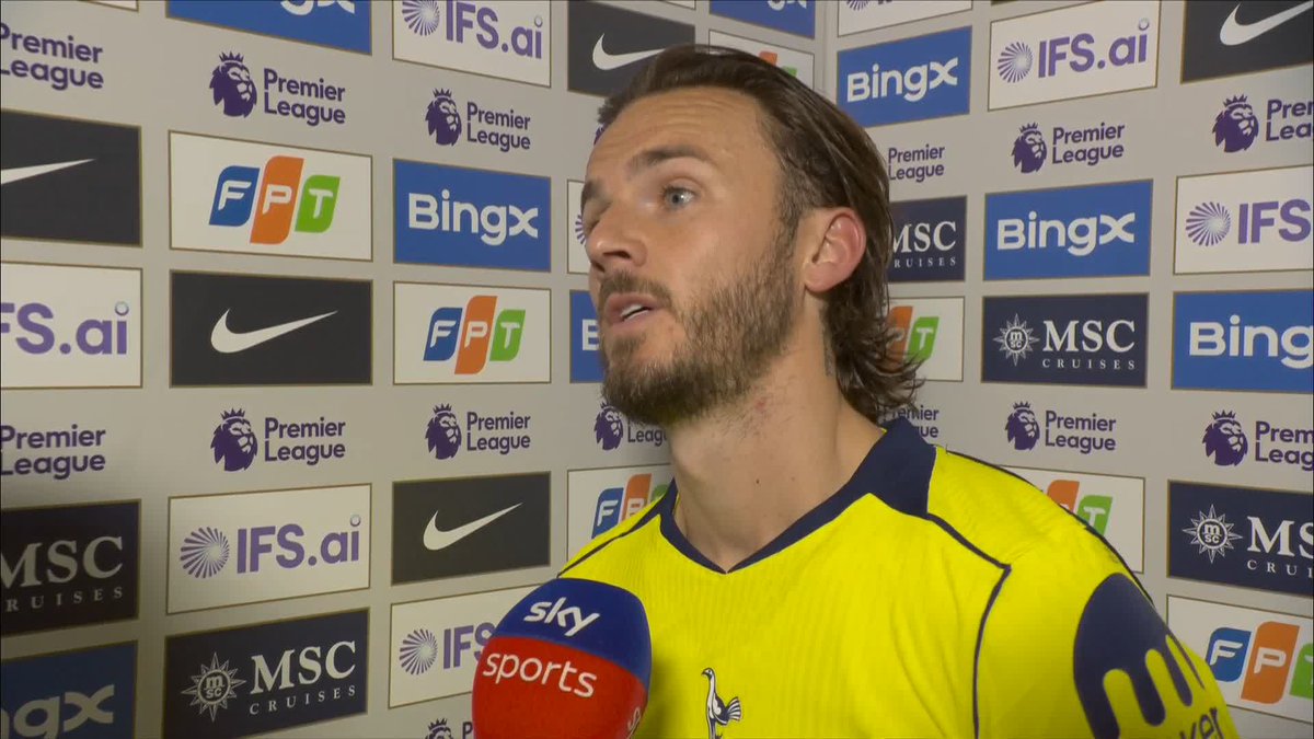 "It's unacceptable and a little bit embarrassing that we're in this position at Tottenham Hotspur" James Maddison says Spurs need to repay their fans with a performance on Sunday ⤵️