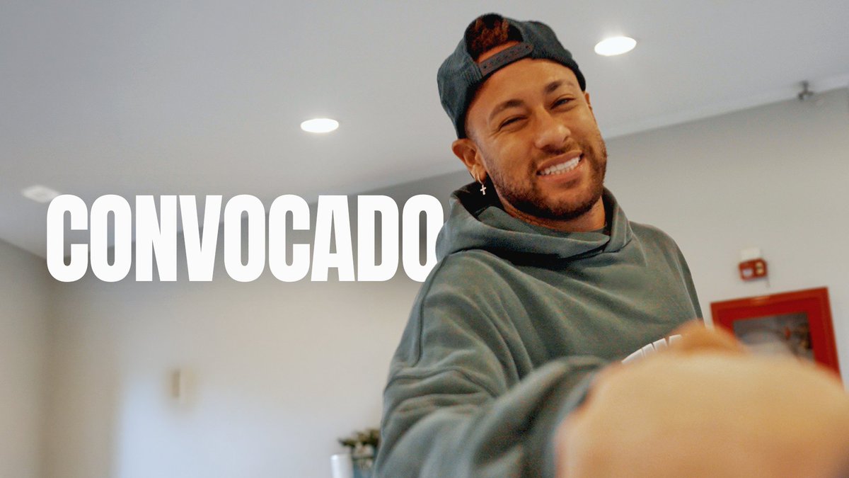 O primeiro dia de Neymar Jr após a convocação para a #FIFAWorldCup e um discurso emocionante para os companheiros de time! 🤍🖤