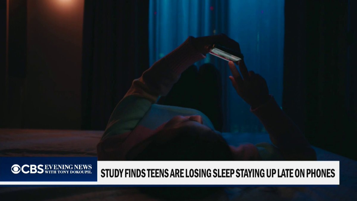 A new study finds teens are spending nearly an hour on their phones after 10 p.m. on school nights, with about half still using social media and other apps between midnight and 4 a.m.
