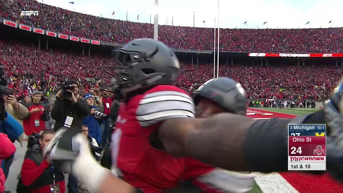 In the only overtime game in the rivalry.