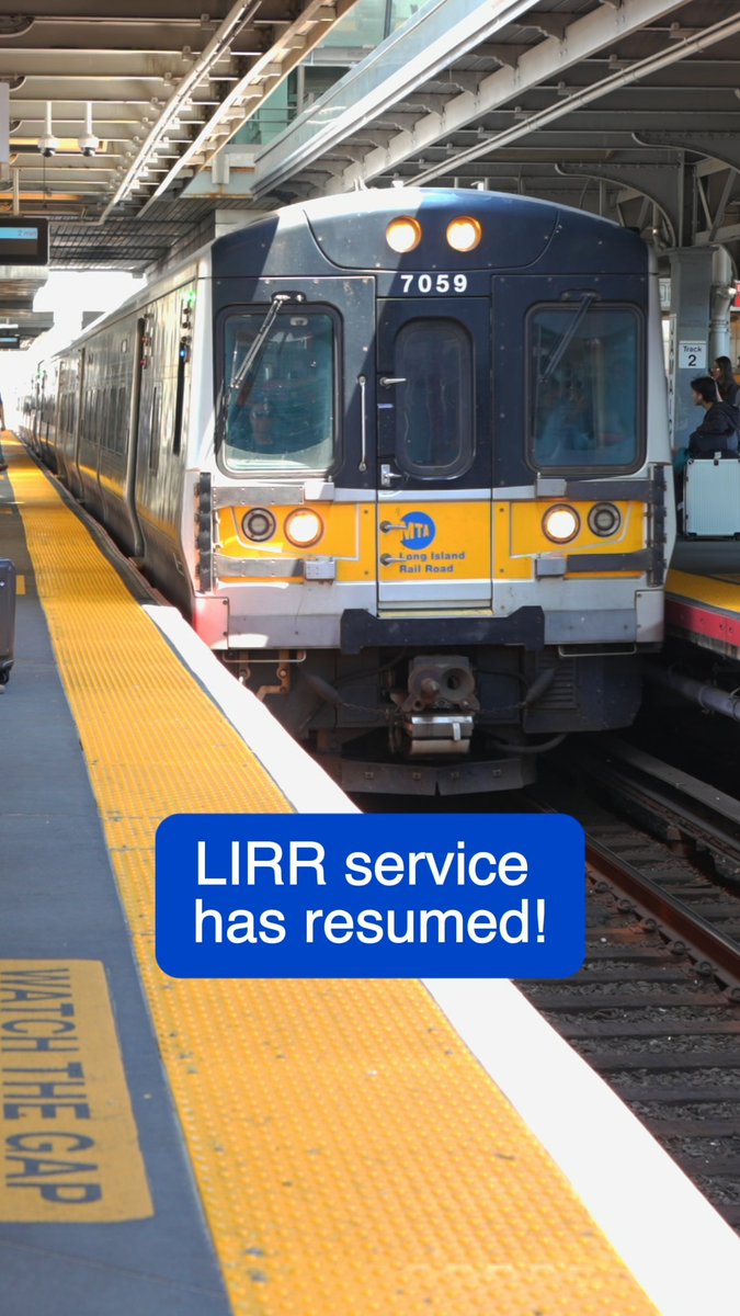 Now that LIRR service has resumed, we wanted to take a moment to thank our riders. Whether you worked from home, took a shuttle bus, used NICE service, or rode the subway to get to your destination in the past few days, we appreciate your patience, and apologize for the inconvenience. We are also grateful to our employees who helped answer questions, direct riders, and quickly restored full service following the strike.