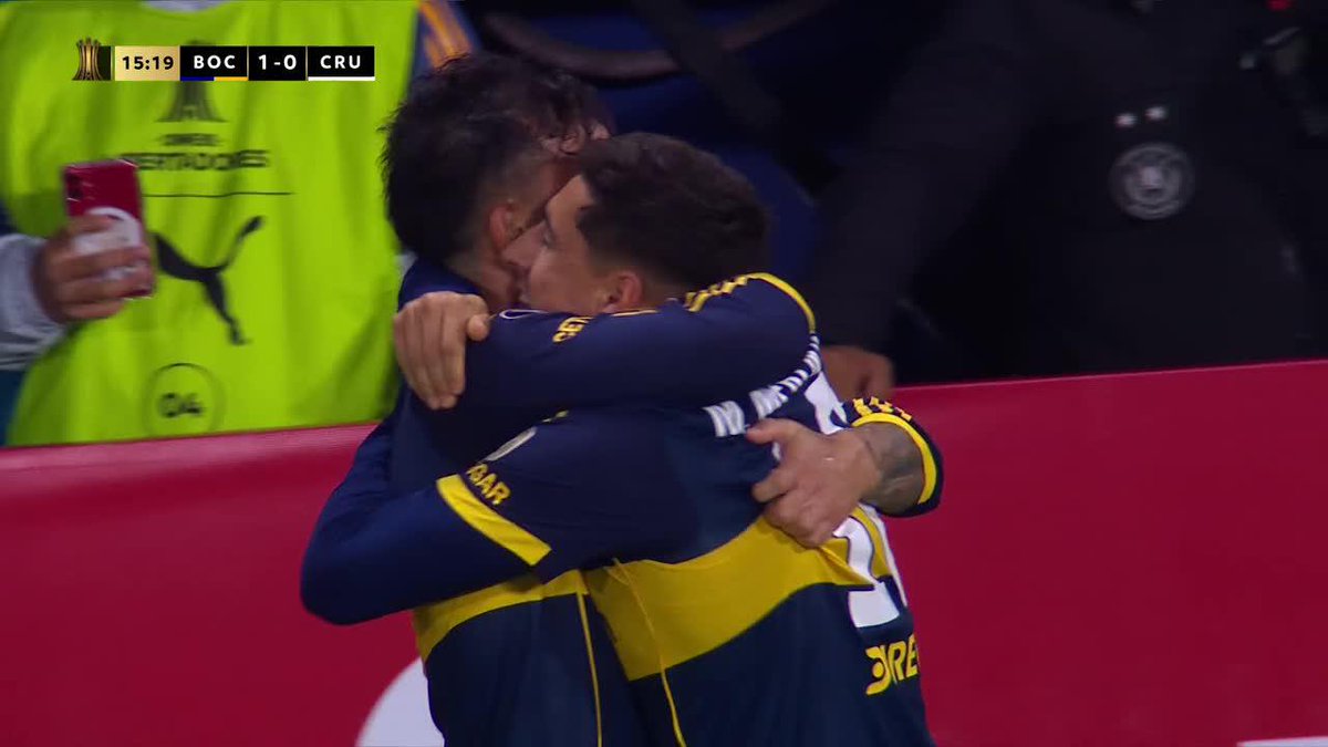 🤯🎯 GRAN TIRO LIBRE DE PAREDES Y BOCA YA LE GANA A CRUZEIRO EN LIBERTADORES. MIGUEL MERENTIEL Y EL 1-0. 🔥