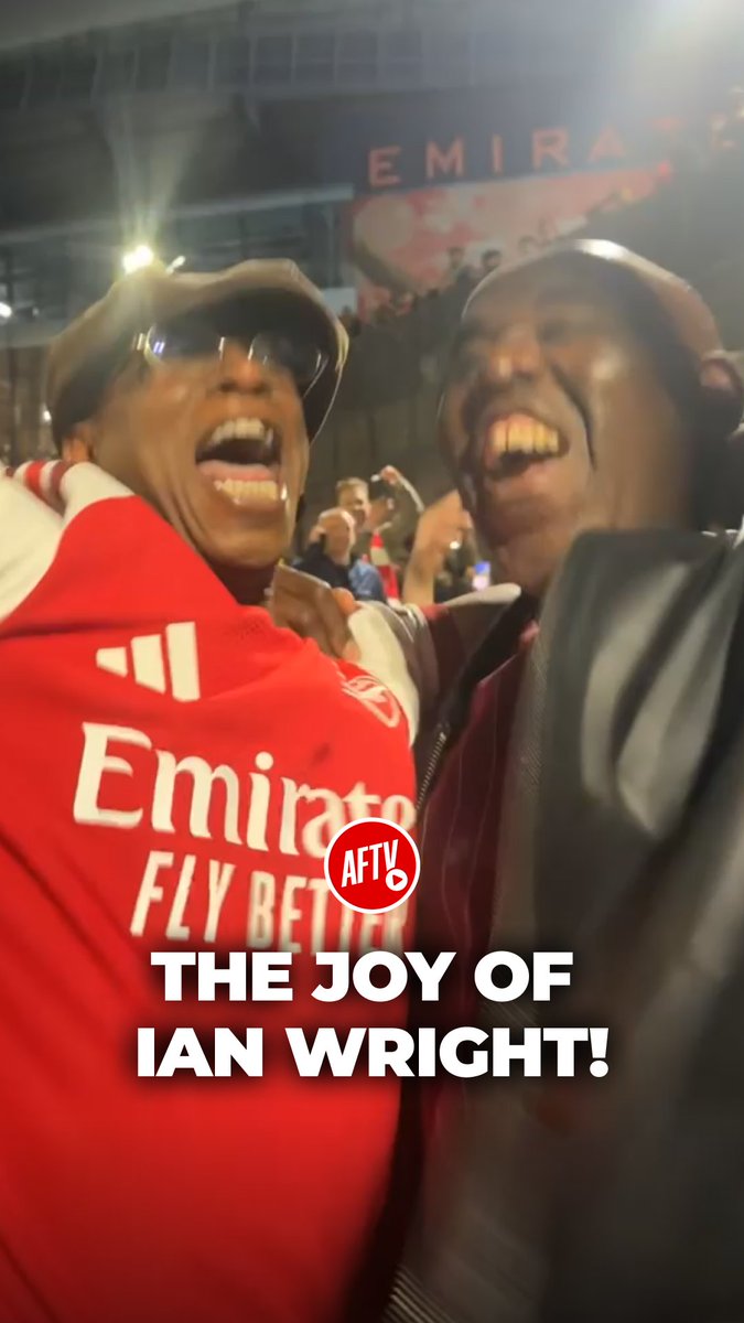 Ian Wright was OVERJOYED! 😍😍 #AFTV #Arsenal #PremierLeague