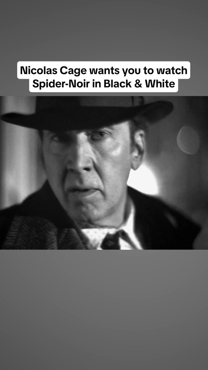 The new trailer for Spider-Noir shows off the format that star Nicolas Cage prefers viewers watch the show in: black and white.