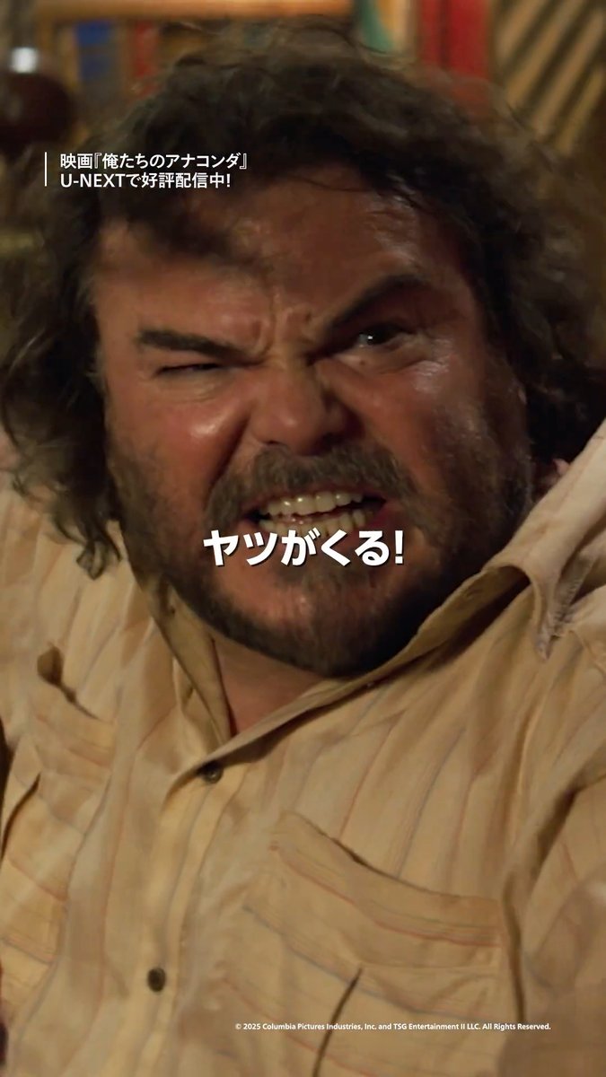 🐍U-NEXT先行独占配信スタート🐍 映画『俺たちのアナコンダ』 少年時代からの親友ダグとグリフは、子どもの頃から大好きだった映画『アナコンダ』を自分たちの手でリメイクすることを夢見てきた。 40代を迎え、人生の岐路に立たされた二人はついにその夢を実行に移し、撮影のためアマゾン奥地へと向かう。しかし、順調に進むはずだった撮影は、本物の巨大アナコンダの 出現によって一変。 ドタバタ続きの映画撮影は、やがて命がけのサバイバルへと変わっていく。 果たして二人は、この危険すぎるジャングルから生きて帰り、念願の映画を完成させることができるのか──。 ジャック・ブラックとポール・ラッド共演、命懸けの映画作りに挑む青春パニック‧コメディ💁‍♀️