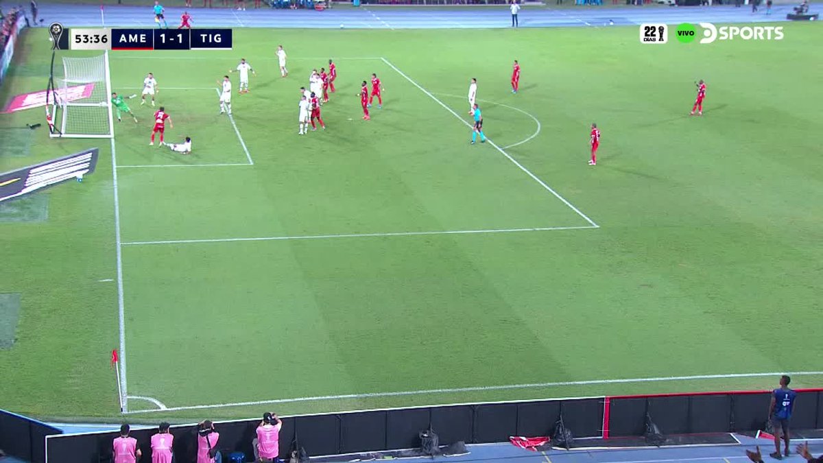 🇨🇴 GOOOL de Tomás Ángel. El delantero anotó el 1-1 de #América ente #Tigre, al 53’, por Sudamericana 👀 Es su segunda anotación en lo que va del campeonato