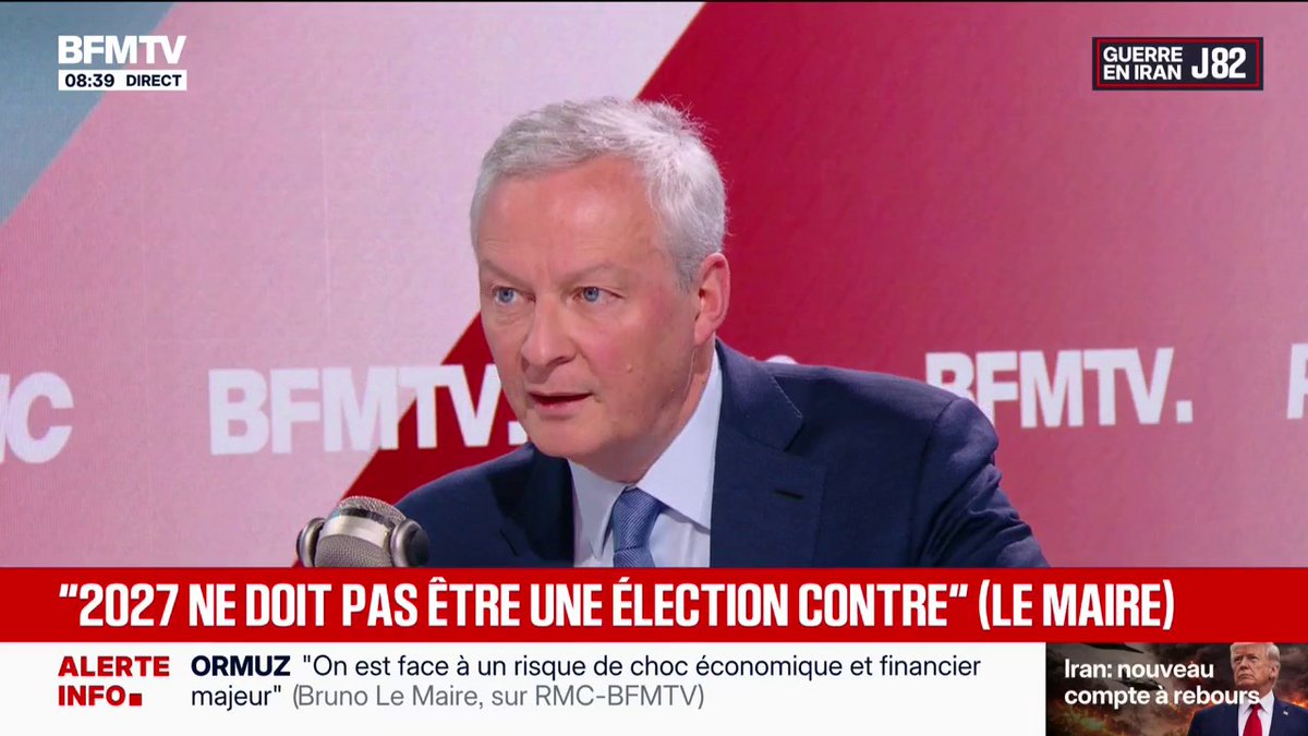 Bruno Le Maire: "J'en vois beaucoup qui veulent tuer le père. Moi, j'ai une chance, c'est qu'Emmanuel Macron n'est pas mon père en politique"