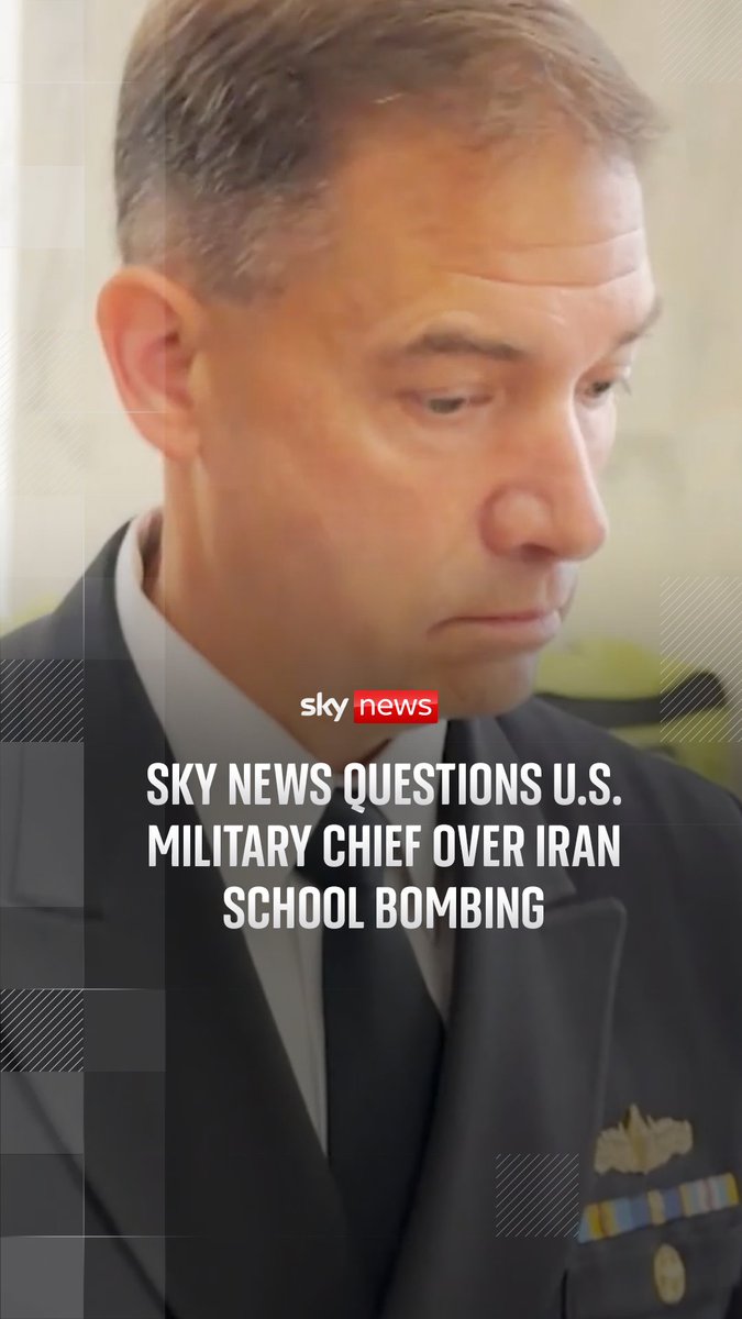 Sky News' Mark Stone caught up with Admiral Brad Cooper, Commander of U.S. Central Command, to question over him why there is so little information about the bombing of a school in Iran, alleged to have been carried out by the U.S.