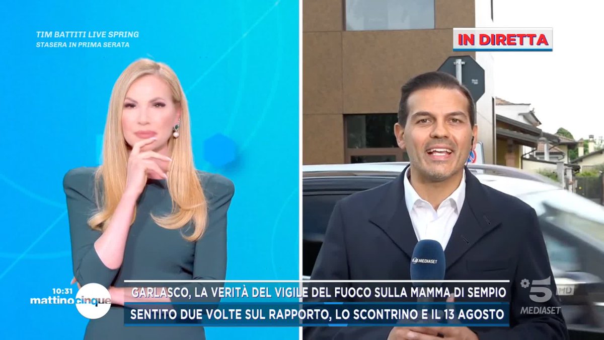 #Garlasco, la verità del vigile del fuoco sulla mamma di Andrea Sempio #Mattino5 è in diretta su #Canale5 e in streaming su Mediaset Infinity