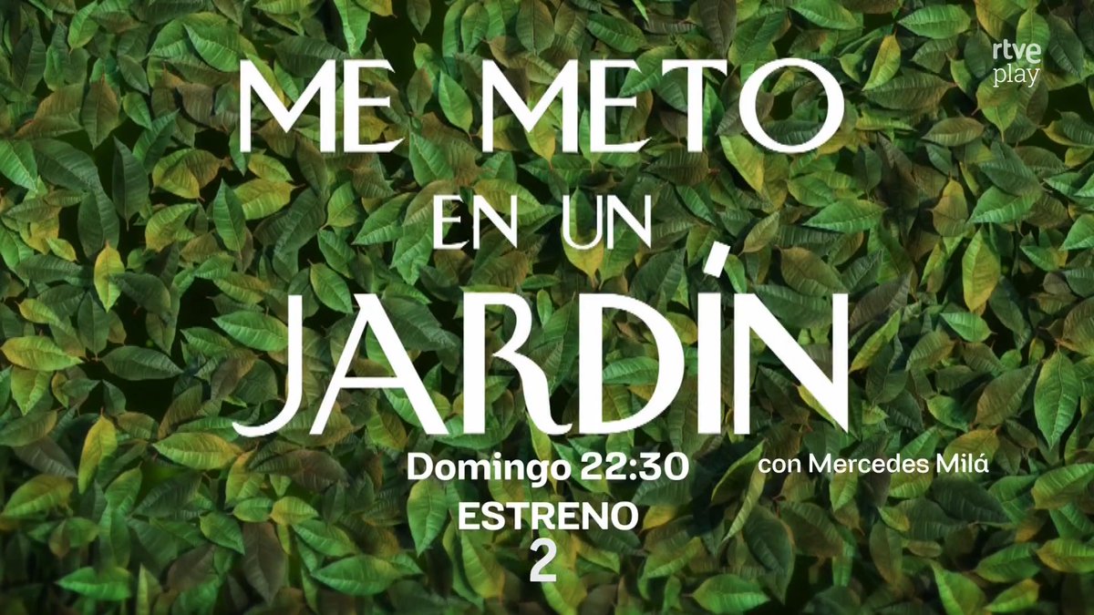 🌱 La 2 estrena 'Me meto en un jardín', el nuevo programa de entrevistas de Mercedes Milá. 🌱 Este domingo, 24 de mayo, a las 22:30h en La 2 y RTVE Play.