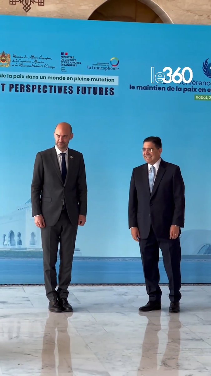 🇲🇦🇫🇷 À Rabat, Nasser Bourita et son homologue français, Jean-Noël Barrot, ont accueilli les délégations réunies pour la 2ᵉ conférence ministérielle consacrée au maintien de la paix en environnement francophone.
