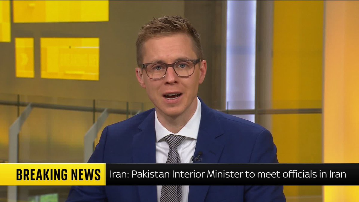 BREAKING: The Pakistani Interior Minister Senator Syed Mohsin Naqvi has departed for Tehran to hold crucial talks and meet Iranian officials, says Iranian media Live updates: 📺 Sky 501, Virgin 602, Freeview 233 and YouTube