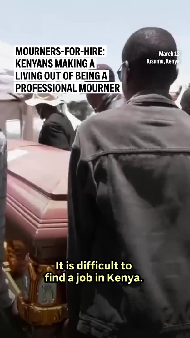 In Kenya, some families are hiring professional mourners to give their loved ones the ultimate send-off.