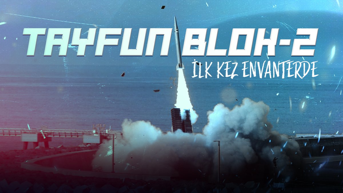 🇹🇷🚀 Türkiye'nin yerli ve milli imkanlarla geliştirdiği uzun menzilli füze sistemi #TAYFUN'un Blok-2 versiyonu, TSK'ya teslim edildi.