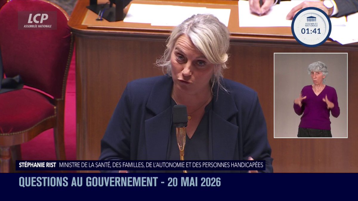 Nouveau congé de naissance : "A partir du 1er juillet, tous les parents qui le souhaitent pourront prendre jusqu'à deux mois supplémentaires chacun de congé de naissance pour tous les enfants nés à partir du 1er janvier 2026", confirme Stéphanie RIST. #QAG #DirectAN