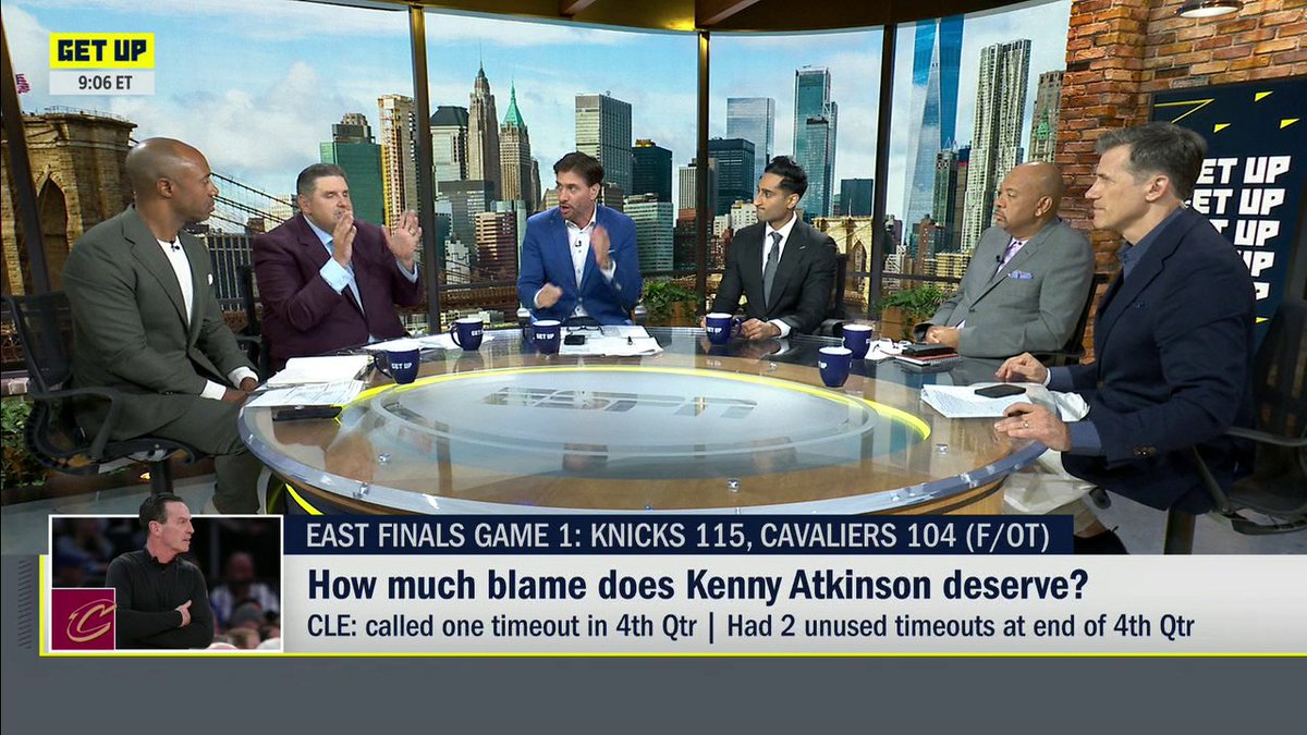 "The timeout is symbolic of the Cavs cognitively shutting down." โBrian Windhorst "The Cavs outplayed the Knicks, for what, 40 minutes? ... Just a total collapse." โShams Charania