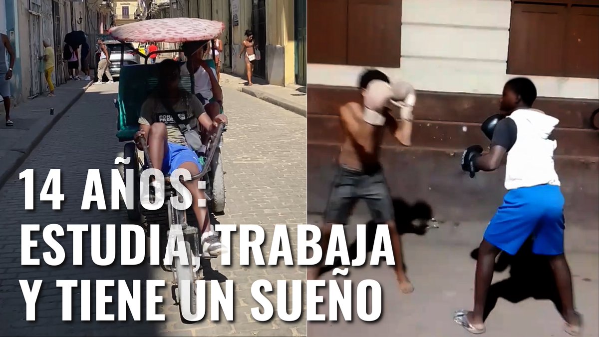 🚲🥊 Con solo 14 años, este menor cubano estudia en 8vo grado y al salir de clases maneja un bicitaxi en La Habana para ayudar a su mamá y su hermana. Sueña con ser boxeador profesional y sacar adelante a su familia. 📍Una historia de esfuerzo, sacrificio y sueños en Cuba.