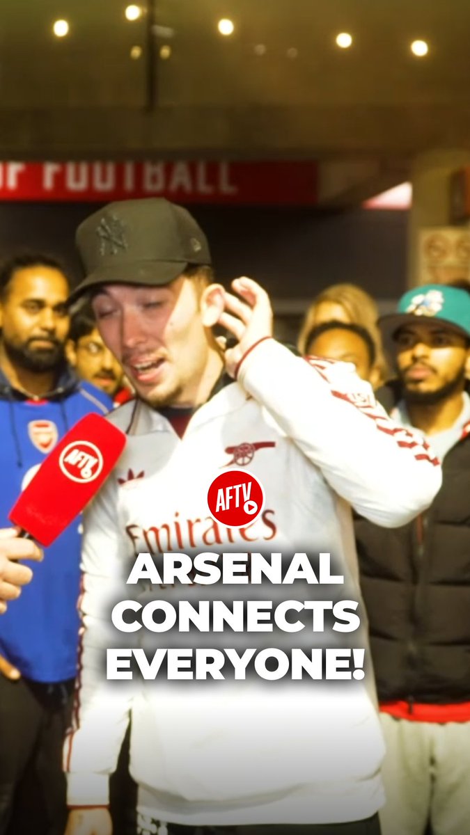 Races, religions, everything, we're all here together for one reason 😍 #FanCams #AFTV #Arsenal