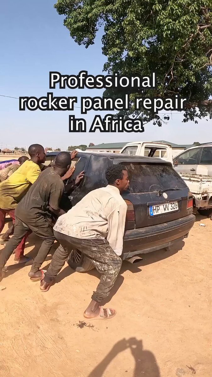 Afrika'da Marşpiyel (Rocker Panel) Onarımı Süreci.