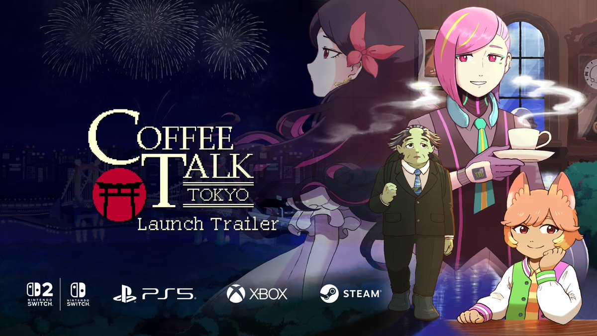 In less than 24 hours, the Tokyo café opens its doors. Are you ready to step in? ☕🌃 Grab a cup of coffee and enjoy our launch trailer. #CoffeeTalkTokyo launches tomorrow, May 21. 💙
