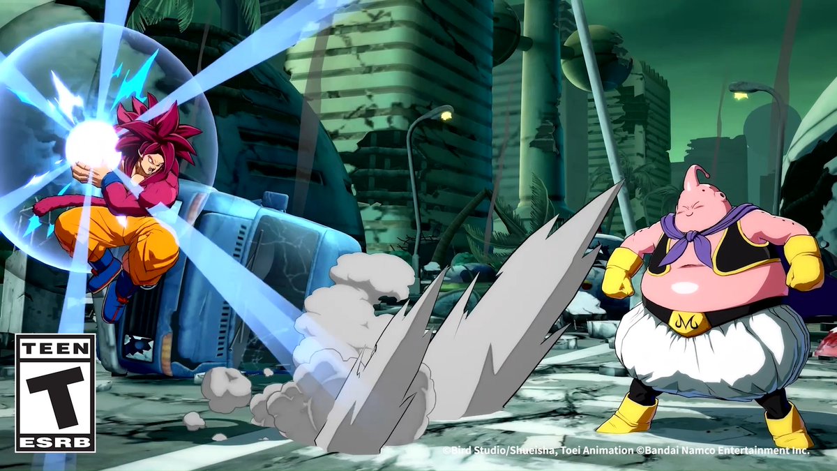 Dragon Ball FighterZ Goku (SS4, DAIMA) Move Showcase Kamehameha can be used during Super Back Jump. After firing, Goku stops instantly for tricky timing. You can Super Dash during it to extend pressure or combos. Versatile and strong! #DBFZ