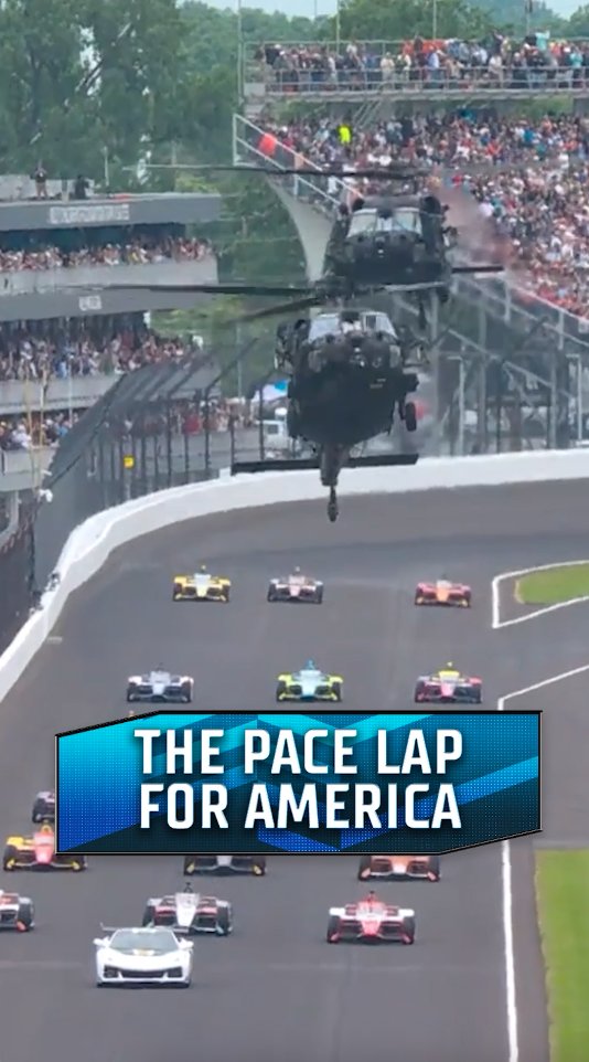 🇺🇸 How incredible was the Pace Lap for America? The 2026 Indianapolis 500. Coverage begins Sunday at 10a ET on FOX and FOX One.