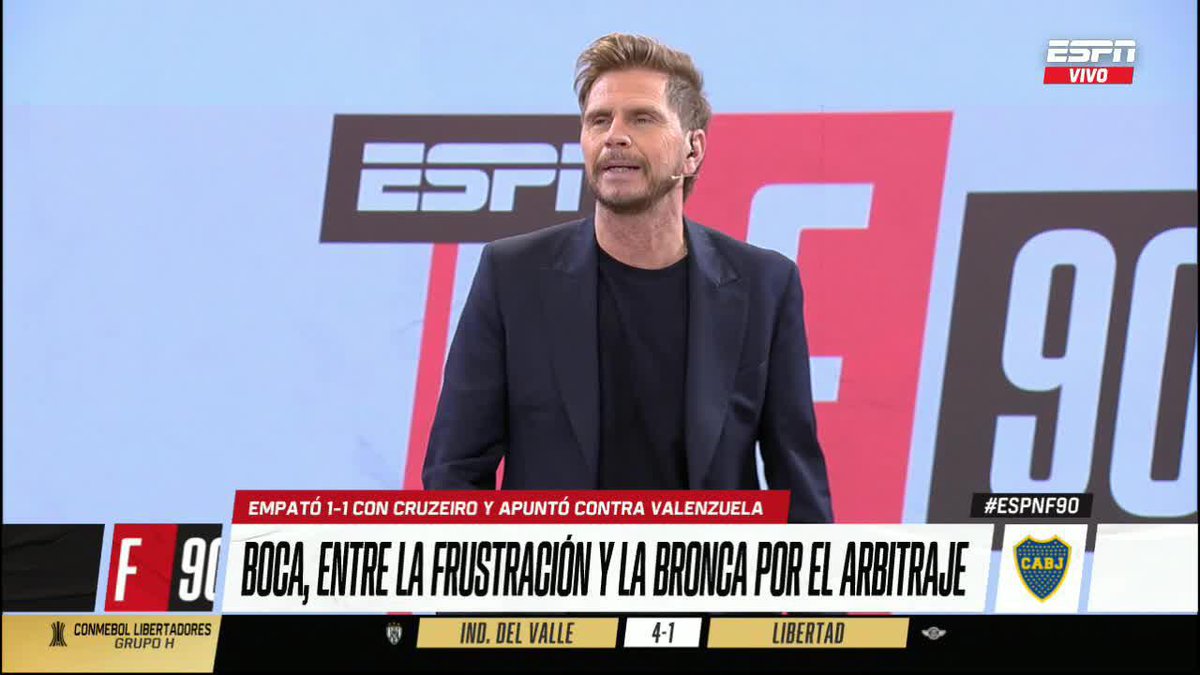 📺 EL INICIO DEL PROGRAMA El comentario del Sebastián Vignolo de acuerdo a las polémicas que se dieron en Boca vs Cruzeiro. ▶️ Mirá #ESPNF90 en el Plan Premium de #DisneyPlus