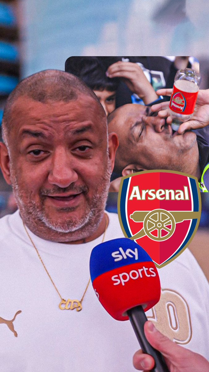 Man City fan with the Arsenal bottle, Tal Rehmann, congratulates the Gunners on their league title (and explains how the viral video came to be) 👏