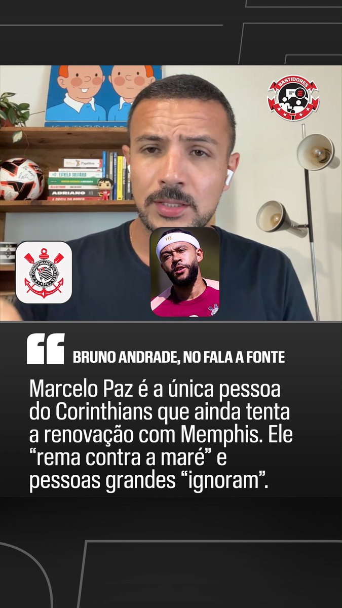 SÓ O MARCELO PAZ QUER A RENOVAÇÃO! No Fala a Fonte, Bruno Andrade trouxe bastidores do Corinthians e da novela pela renovação de Memphis Depay, com o diretor de futebol Marcelo Paz "isolado" e sendo o único que ainda briga para que o Timão chegue a um acordo com o holandês! Saiba TUDO dos bastidores da bola no Fala a Fonte, de segunda à sexta, às 11h30 (de Brasília), AO VIVO no YouTube da ESPN Brasil! #FalaFonte #FutebolNaESPN #Corinthians #Memphis