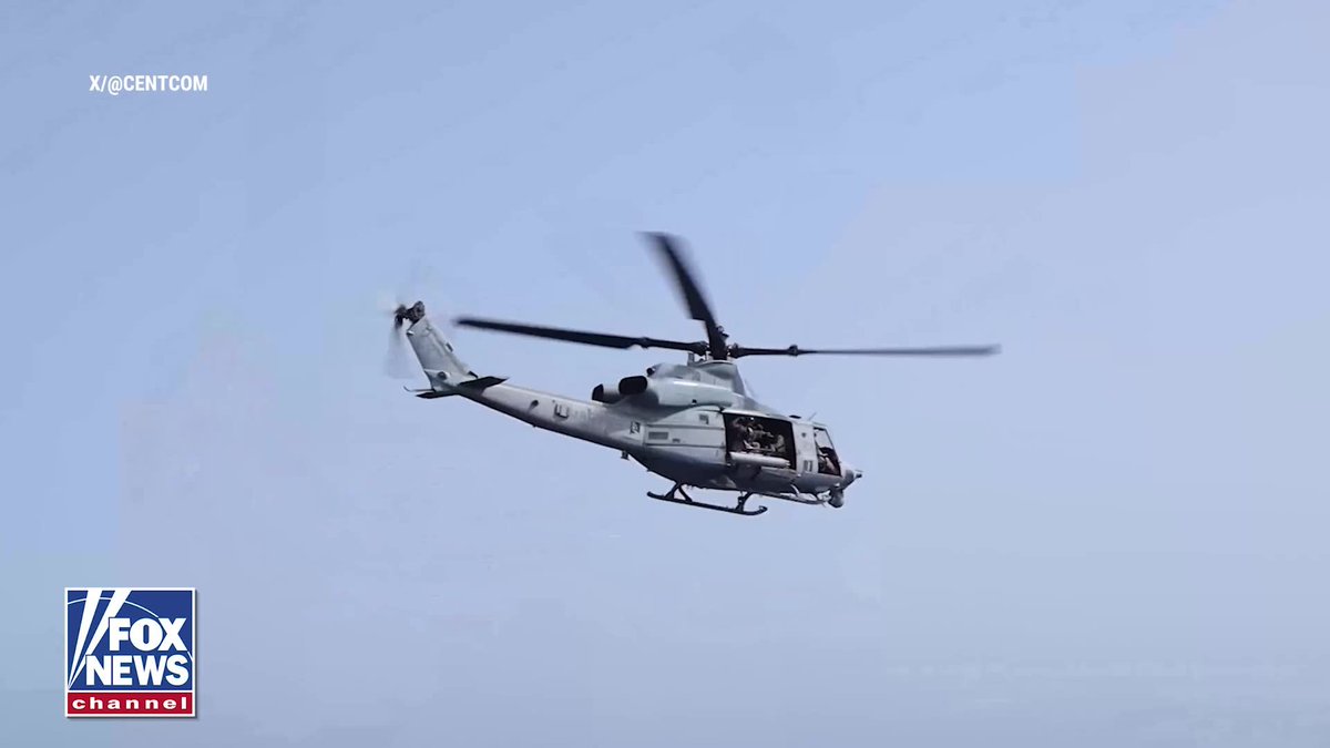 CENTCOM releasing new video showing U.S. Marines boarding an Iranian-flagged oil tanker in the Gulf of Oman earlier today as American forces continue enforcing the Middle East naval blockade. The M/T Celestial Sea was searched by Marines with the 31st Marine Expeditionary Unit after the vessel was suspected of attempting to transit toward an Iranian port. U.S. forces later released the ship and ordered the crew to alter course. Officials say 91 commercial vessels have now been redirected as the blockade operation escalates across the region.