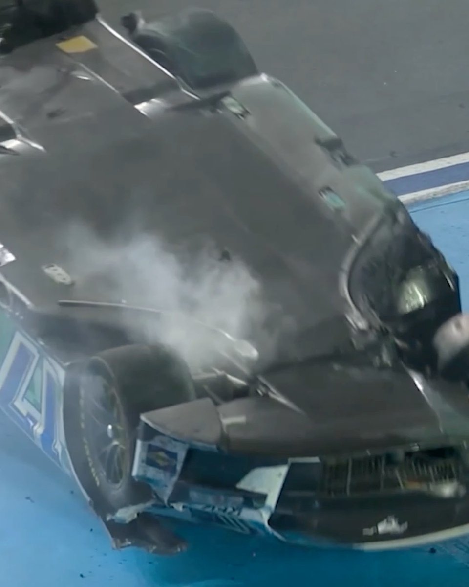 A wild ride for Chris Buescher at Charlotte Motor Speedway in 2022.
