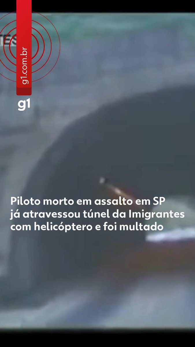 Piloto morto em assalto em SP já atravessou túnel da Imigrantes com helicóptero e foi multado #g1